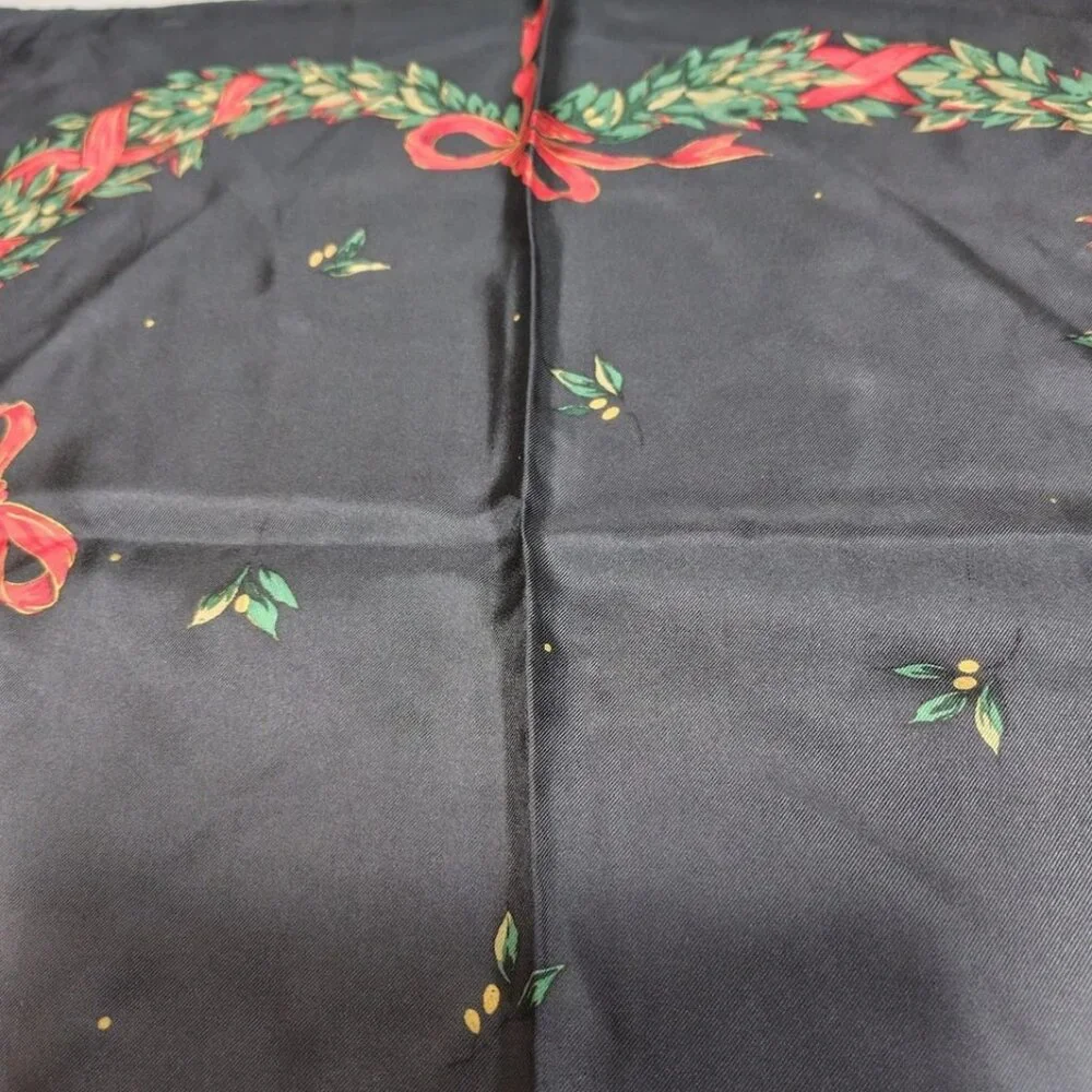 DIOR/ChristianDior - Black Green Red Multi Scarf 117-061725_6